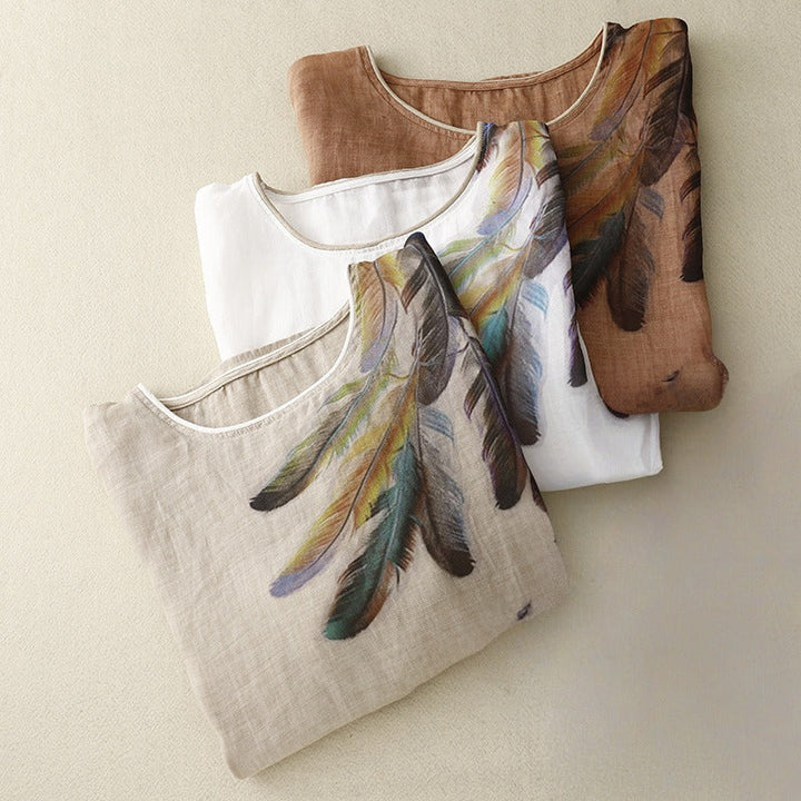 ALEXA LINEN BLOUSE