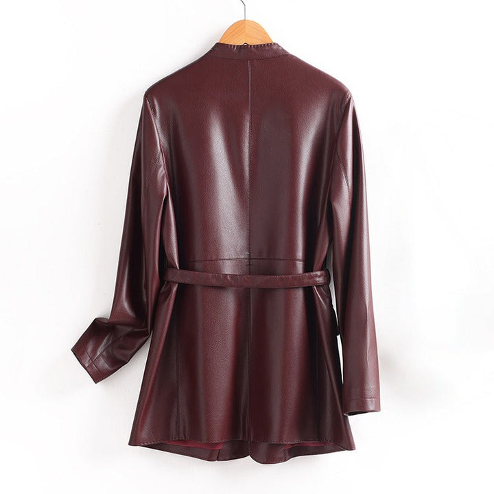 CELINA™ LEATHER BLAZER