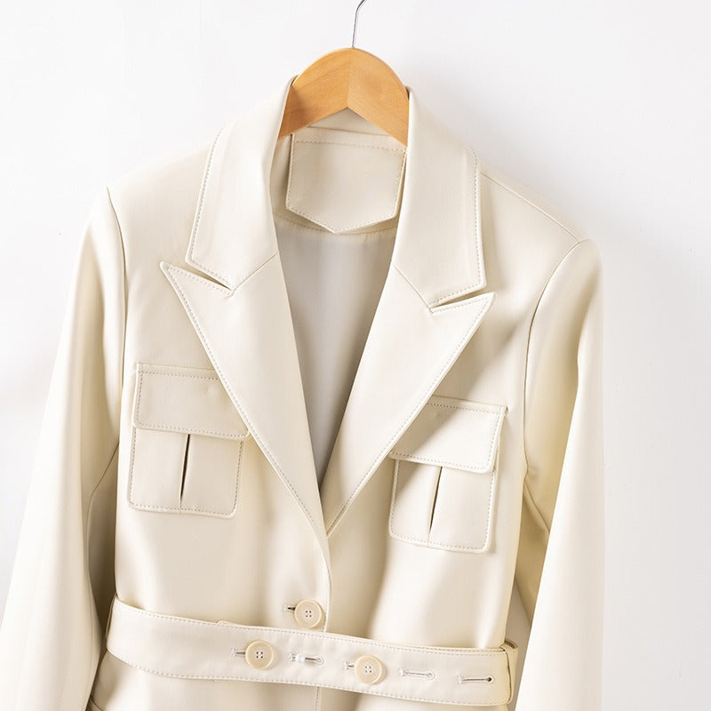 GIANNA™ LEATHER BLAZER
