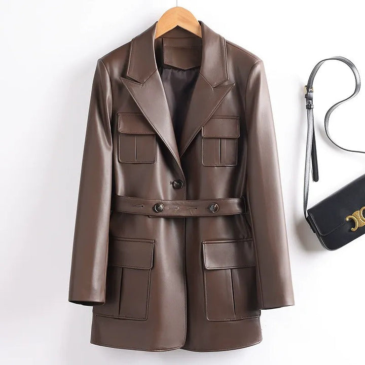 GIANNA™ LEATHER BLAZER