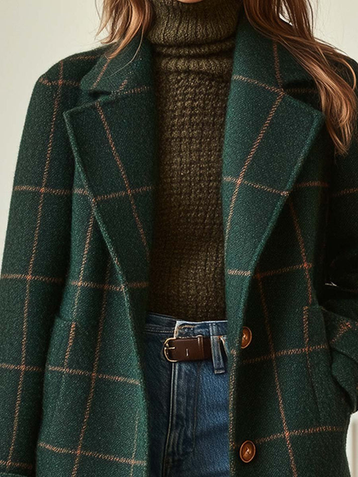 Nadia | Classic Checked Coat
