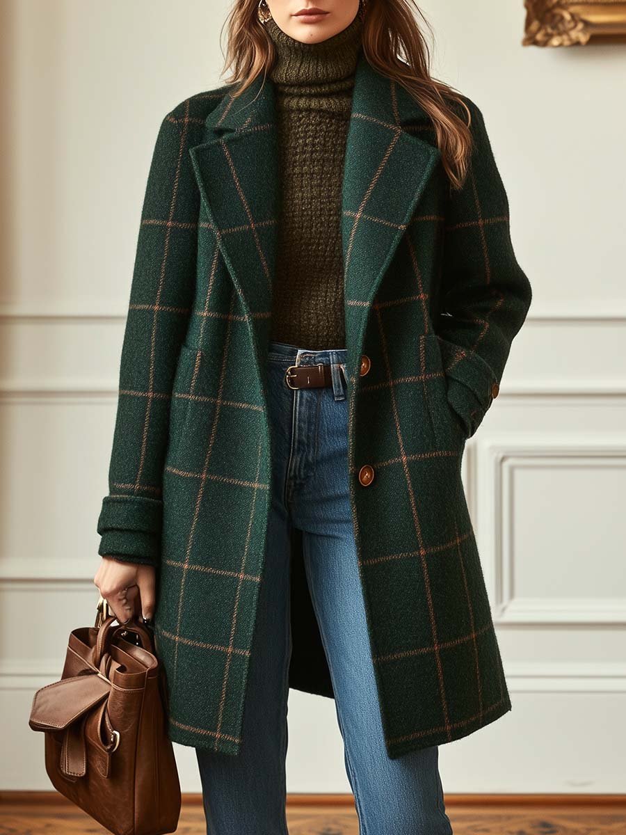 Nadia | Classic Checked Coat
