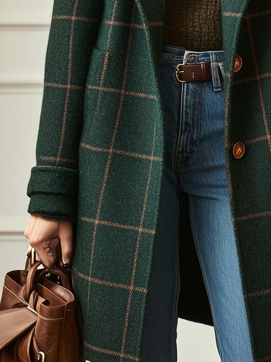 Nadia | Classic Checked Coat