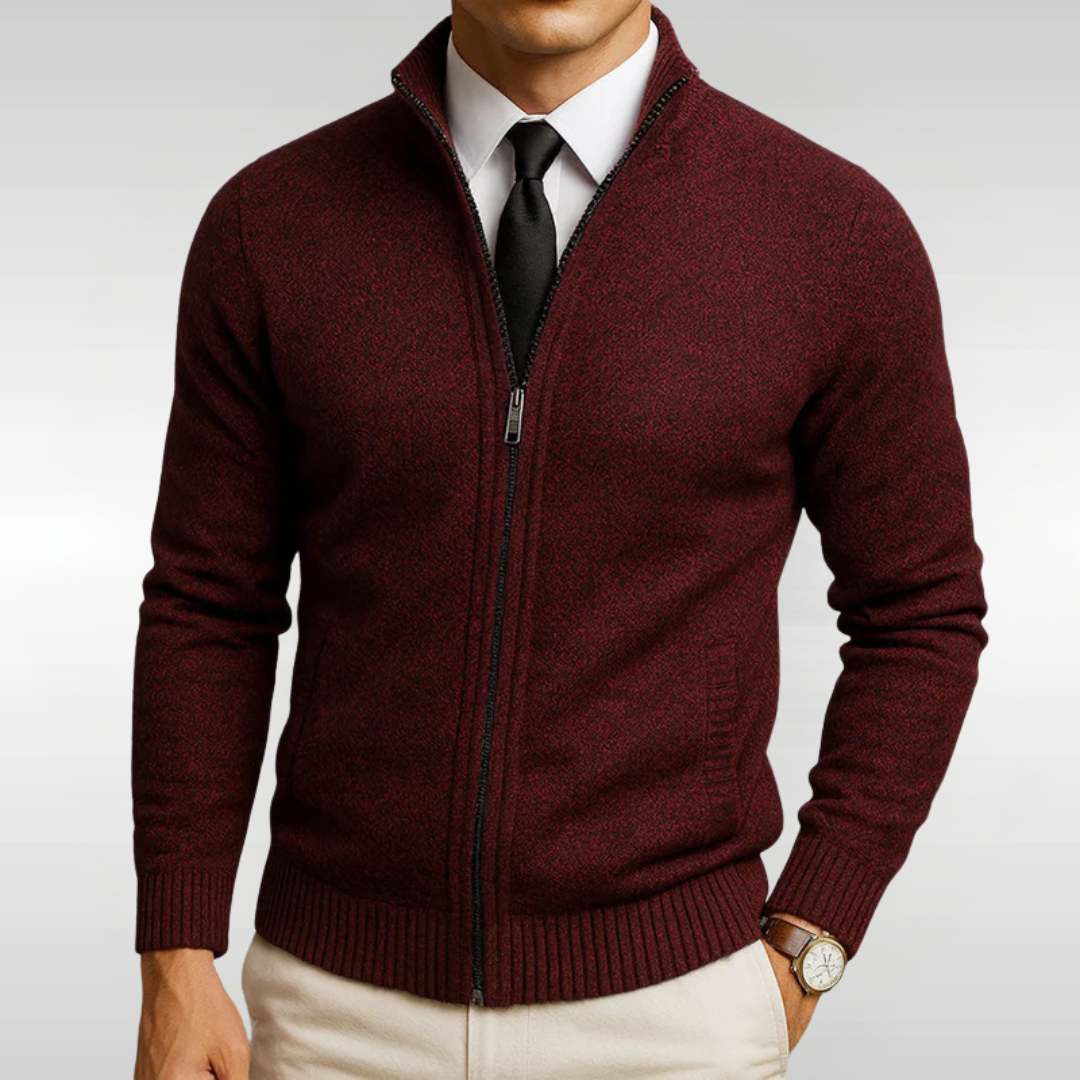 MARTIN ZIP KNIT CARDIGAN | EFFORTLESS SMART, DAILY WEAR