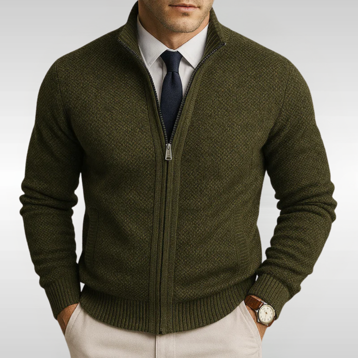 MARTIN ZIP KNIT CARDIGAN | EFFORTLESS SMART, DAILY WEAR