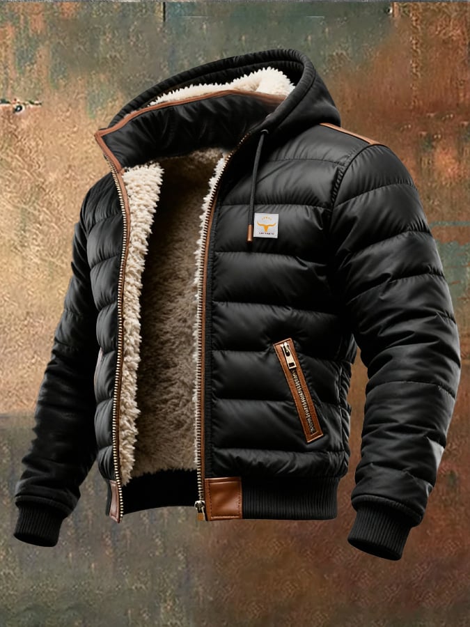 JACK| Black Sherpa Quilted Jacket
