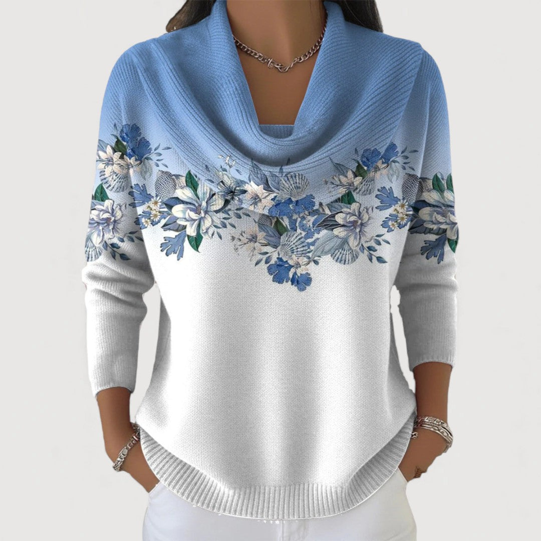 Maria – Floral Knitted Sweater