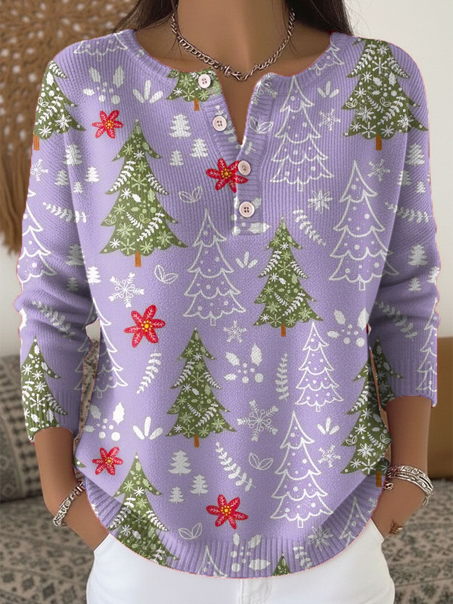 Molly | Christmas Sweater with Buttons