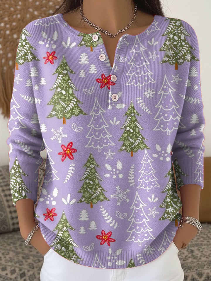 Molly | Christmas Sweater with Buttons