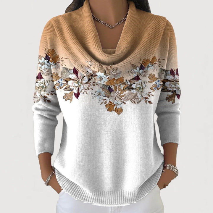 Maria – Floral Knitted Sweater