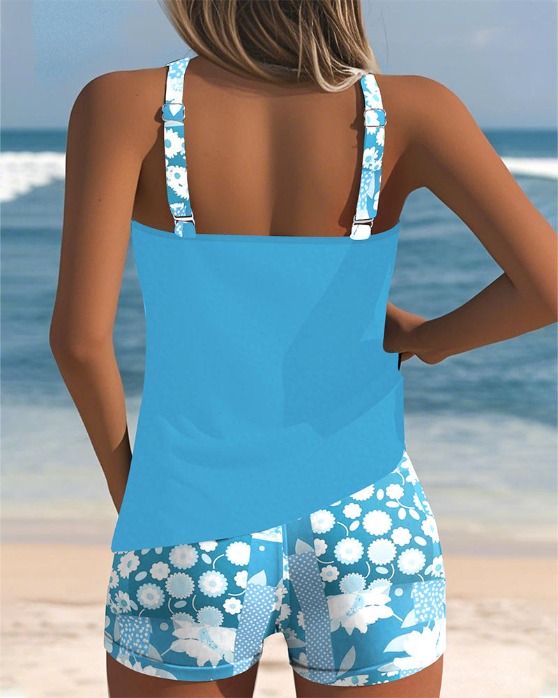 Anna | Tummy Control Supportive Swim Set with Boxer Bottoms