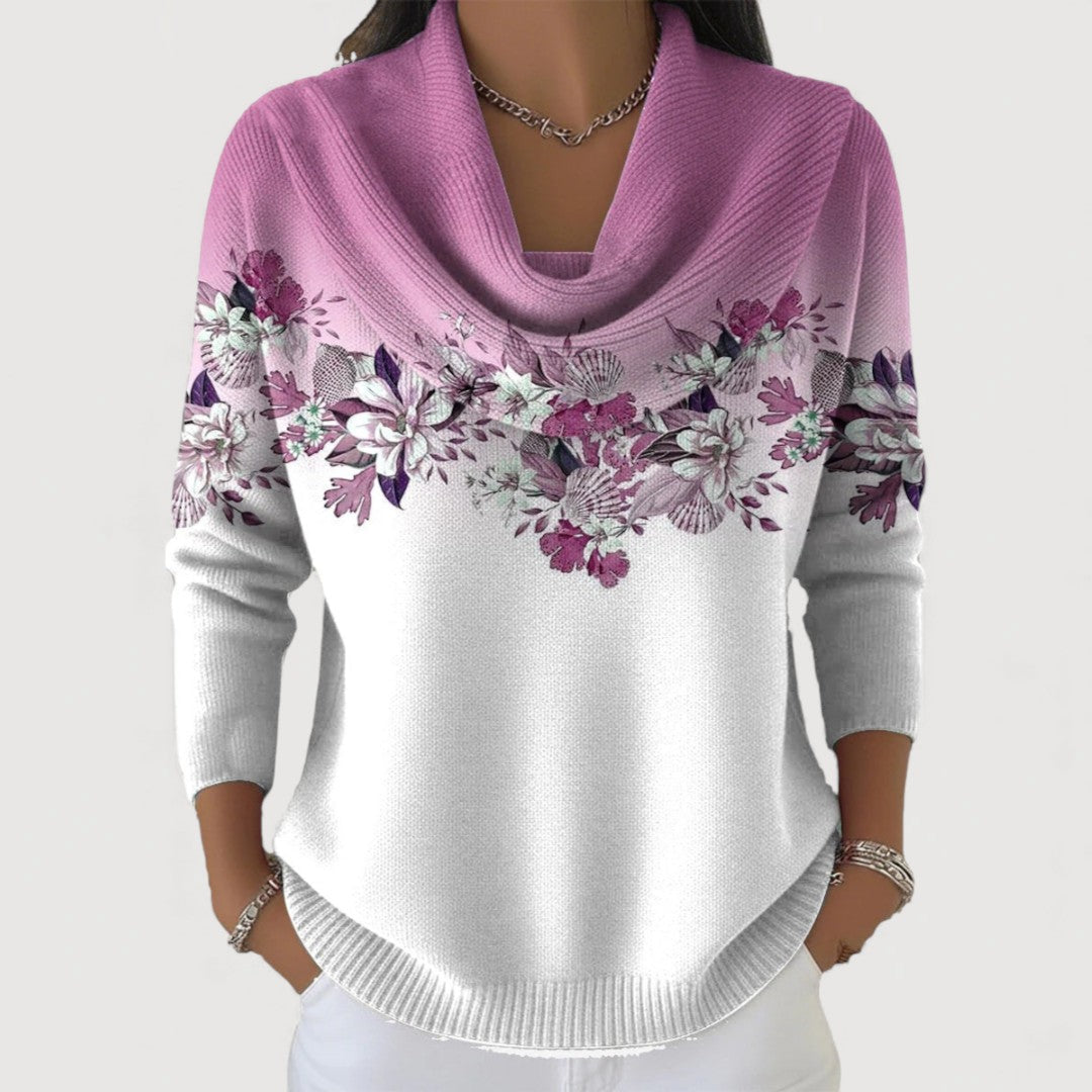Maria – Floral Knitted Sweater