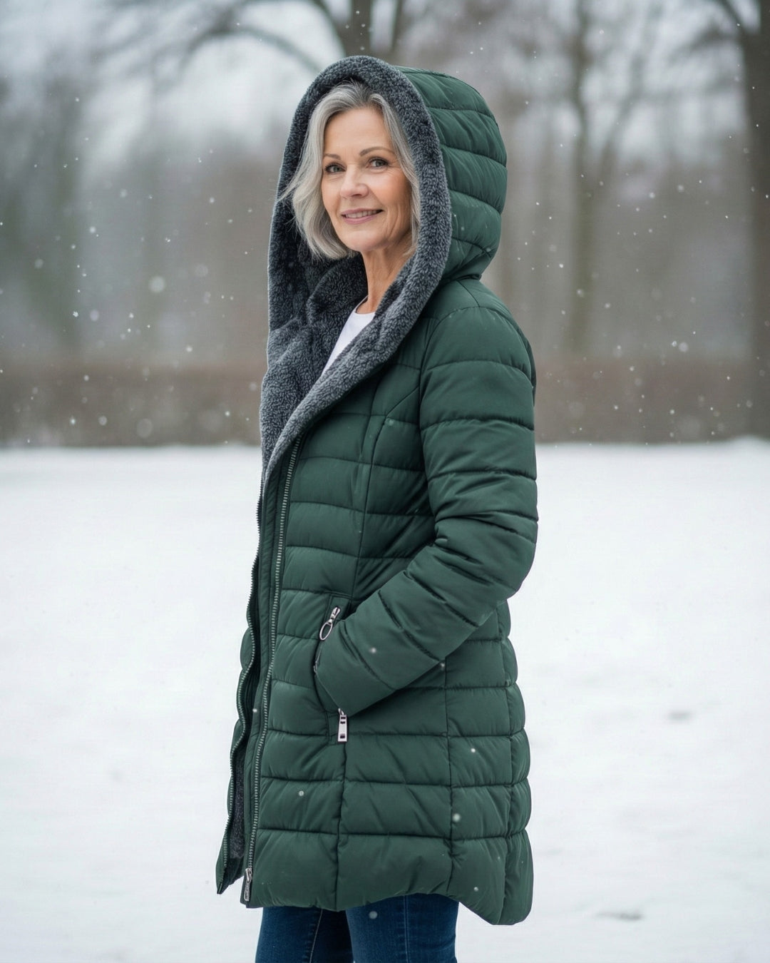 Camellia | Fleece Lined Puffer Coat