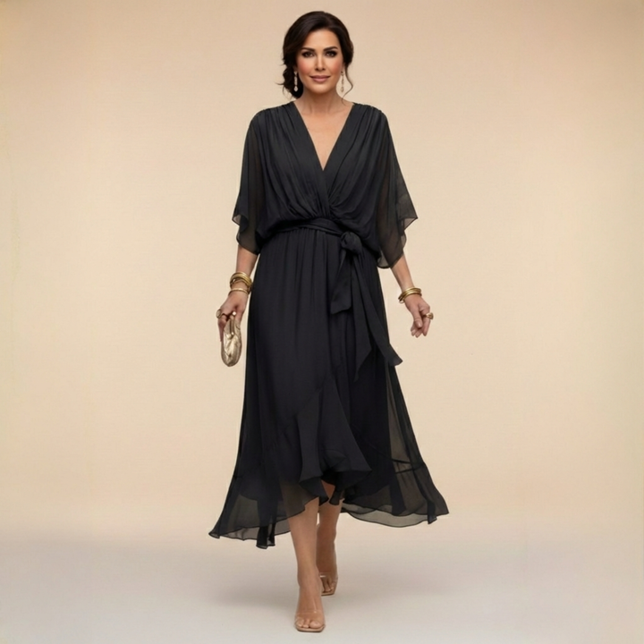 Bianca | Elegant V-Neck Dress