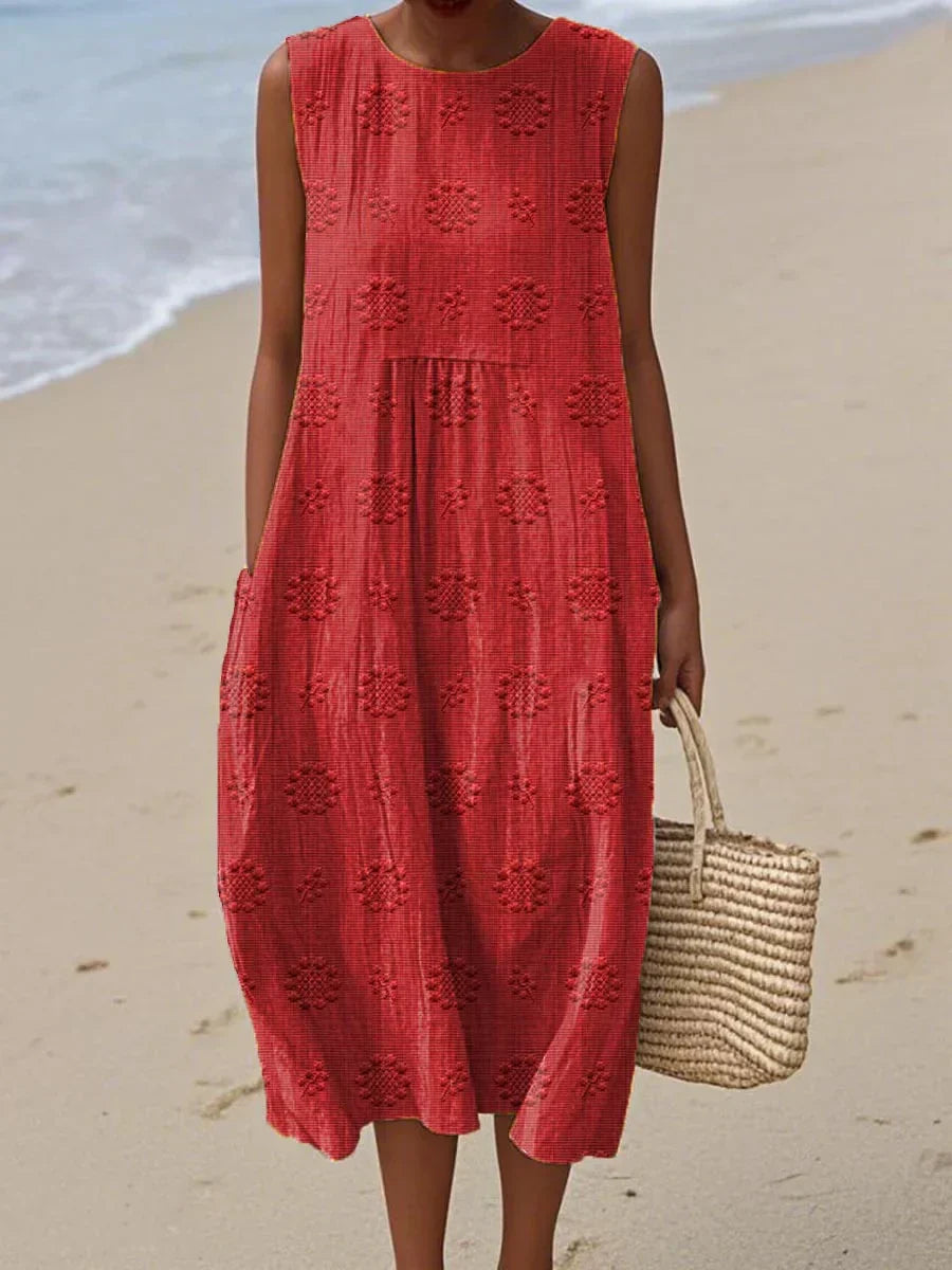 Beatrice - Elegant Sleeveless Dress with Pockets