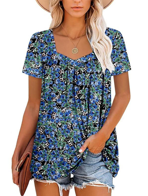 ROBIN | COZY TOP WITH SHORT SLEEVES & PRINT
