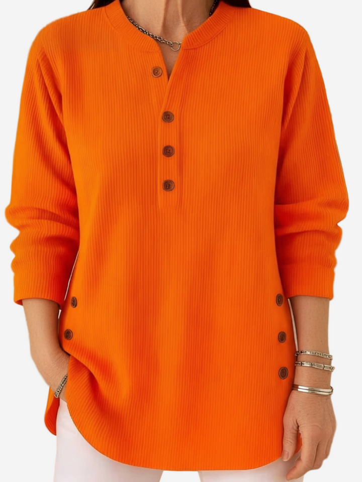 Margaret – Long Sleeve Solid Knit Sweater