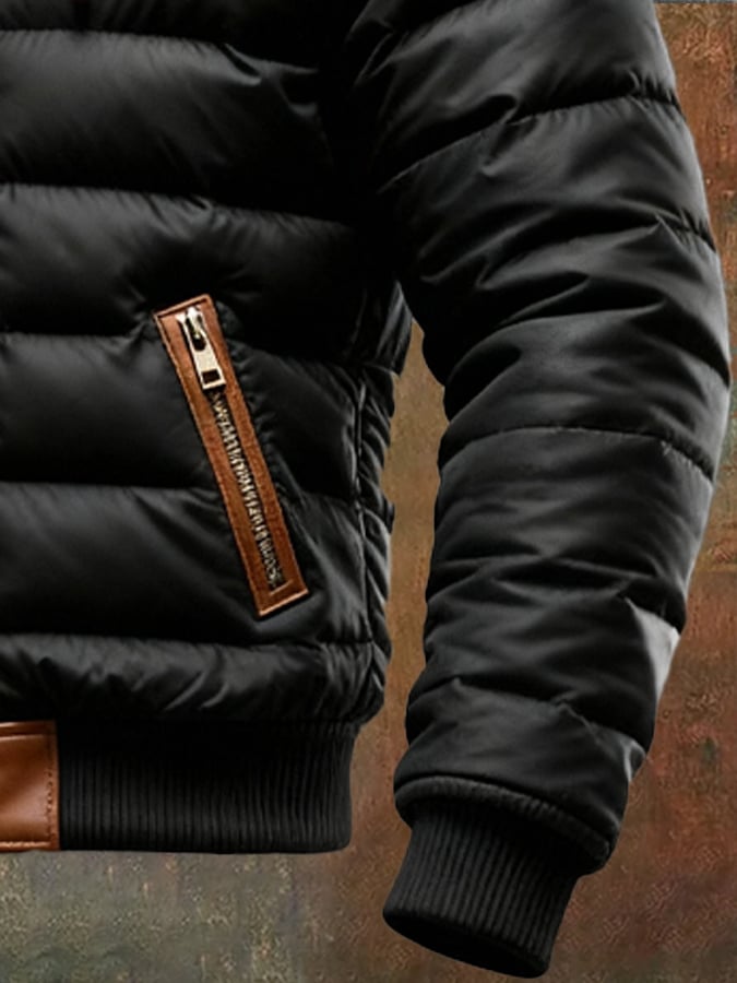 JACK| Black Sherpa Quilted Jacket
