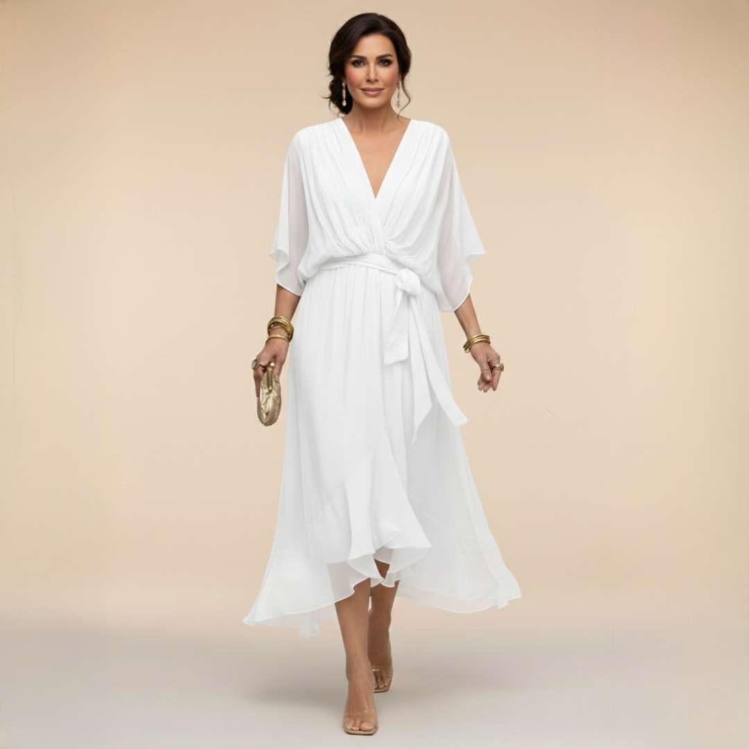 Bianca | Elegant V-Neck Dress