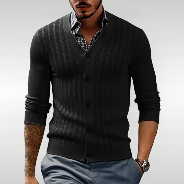 ALEXANDER CABLE KNIT CARDIGAN | REFINED STYLE, ALL-DAY COMFORT