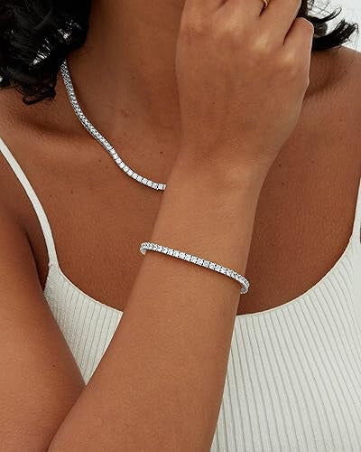 Tennis bracelet | White Gold