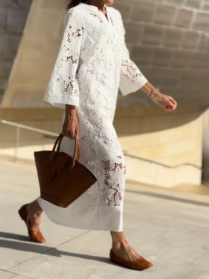 Nanna™ | Blonde Maxi Dress