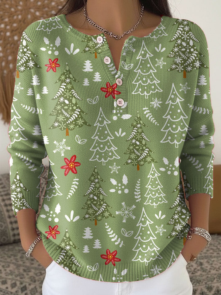 Molly | Christmas Sweater with Buttons