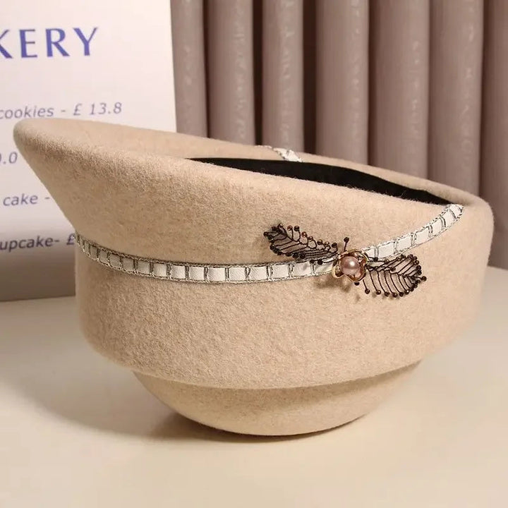 Marcelline Wool Riding Cloche