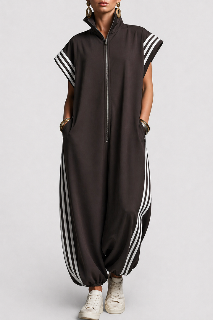 Bella | Zip Neck Jumpsuit