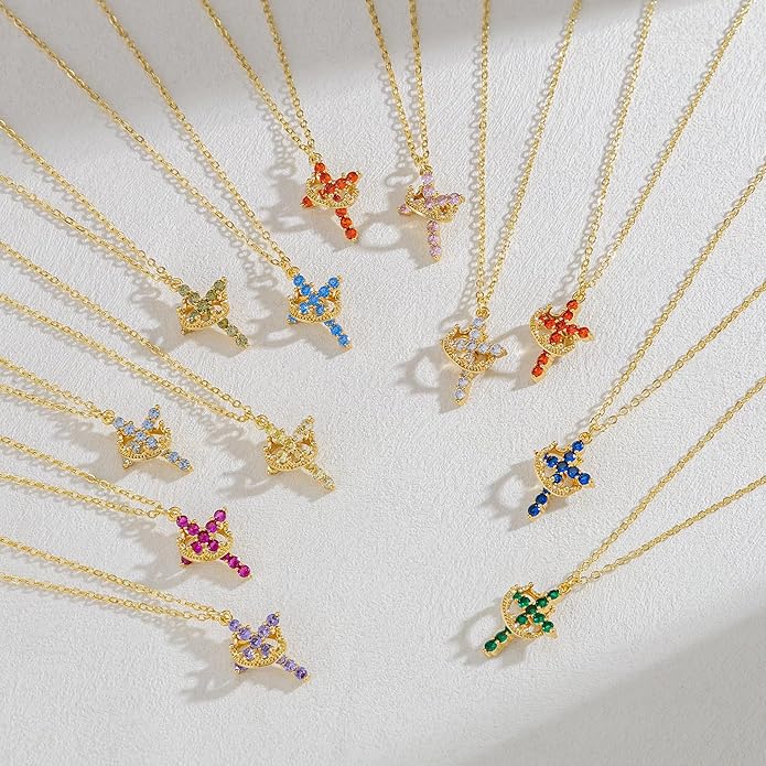 The Eternal Cross & Crown Necklace