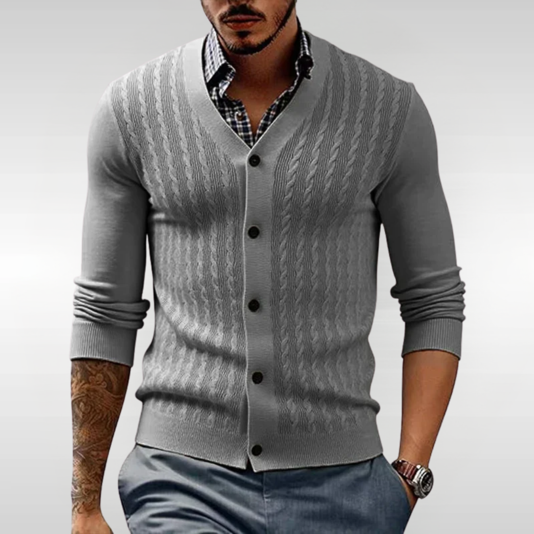ALEXANDER CABLE KNIT CARDIGAN | REFINED STYLE, ALL-DAY COMFORT