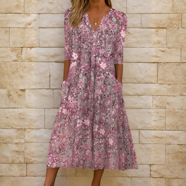 Constance V-Neck Dress