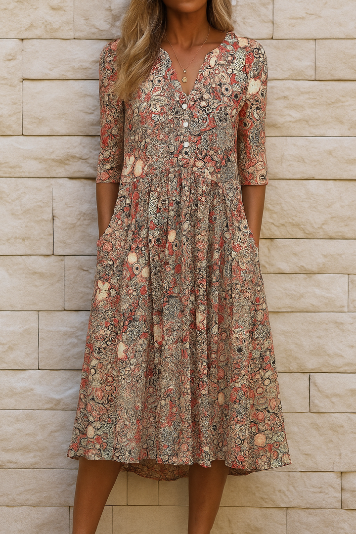 Constance V-Neck Dress