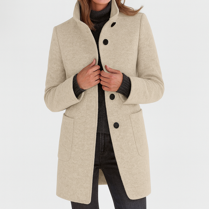 Anna | Elegant WinterCoat with High Collar