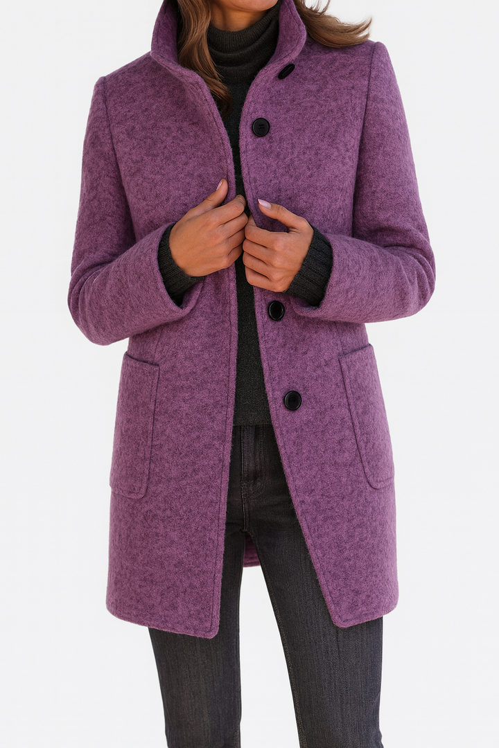 Anna | Elegant WinterCoat with High Collar
