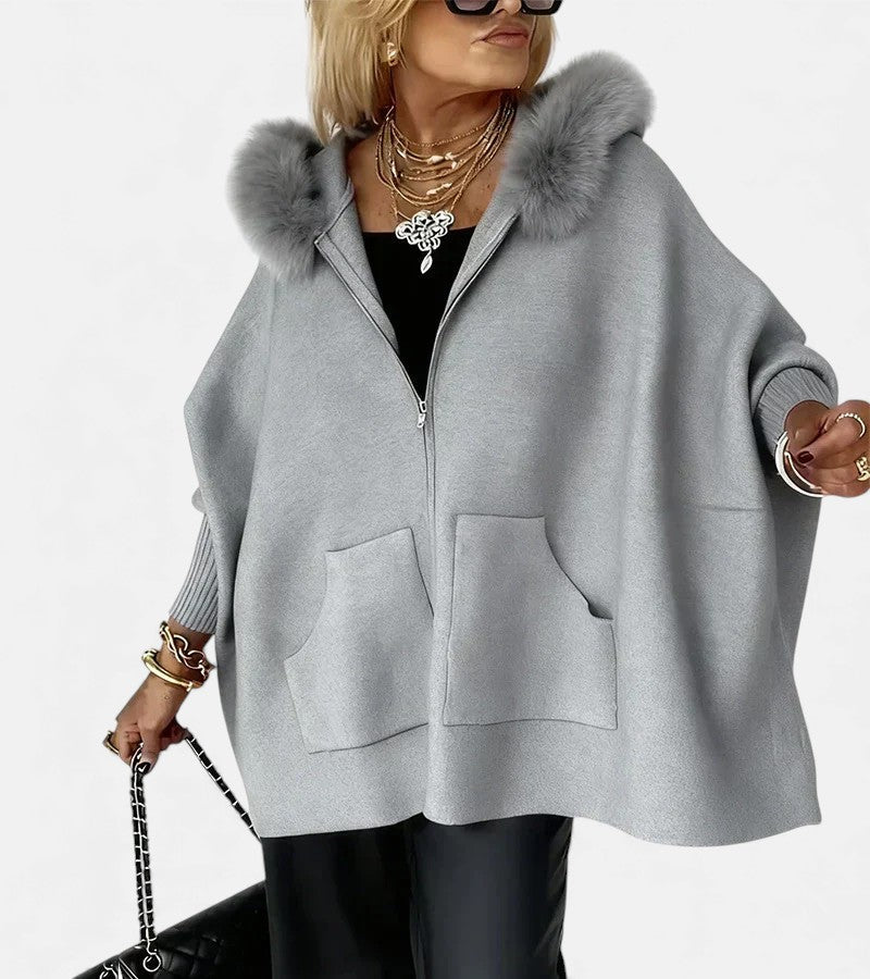 Bella™ | Casual Hooded Coat with Fur Collar