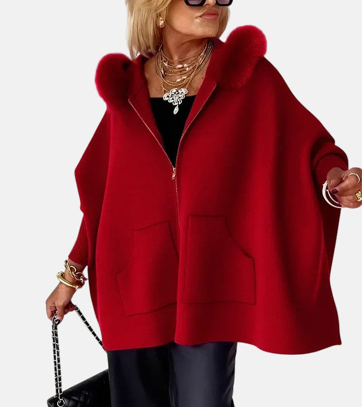 Bella™ | Casual Hooded Coat with Fur Collar