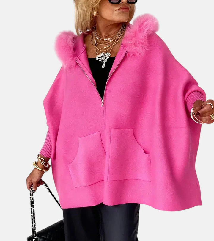 Bella™ | Casual Hooded Coat with Fur Collar
