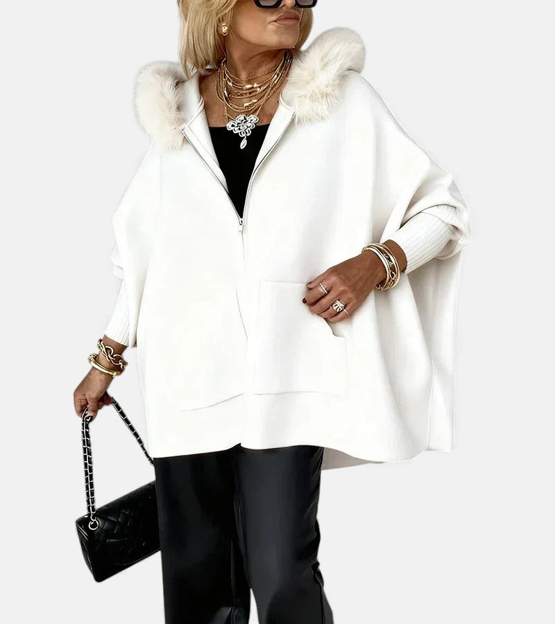 Bella™ | Casual Hooded Coat with Fur Collar