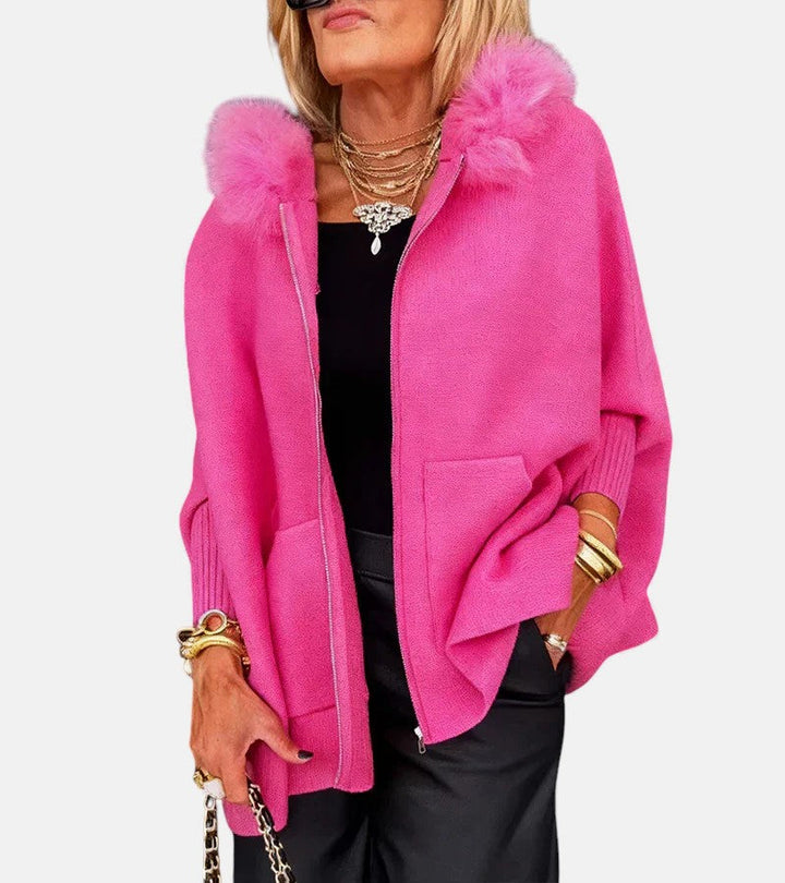 Bella™ | Casual Hooded Coat with Fur Collar