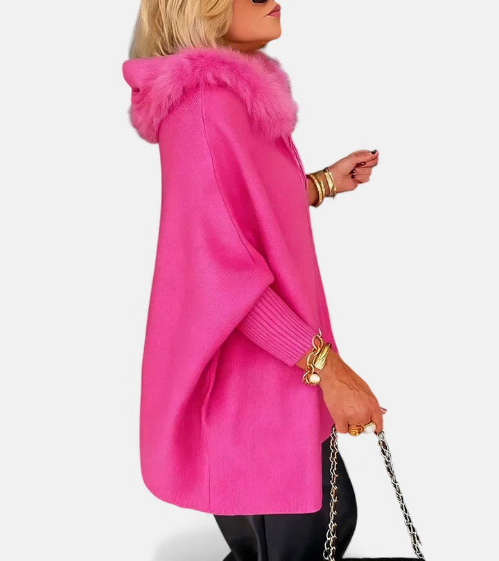 Bella™ | Casual Hooded Coat with Fur Collar
