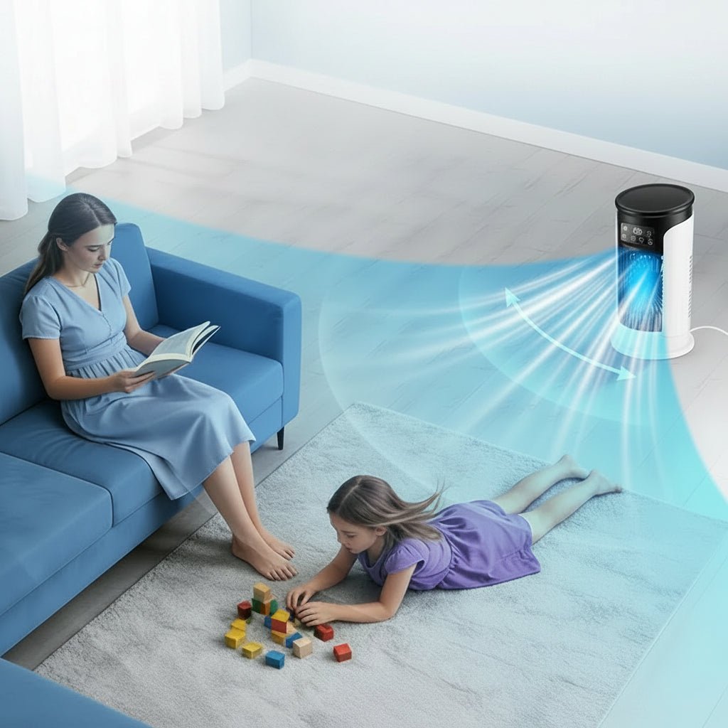 FreshWind 3-in-1 Air Cooler, Humidifier & LED Light Combo