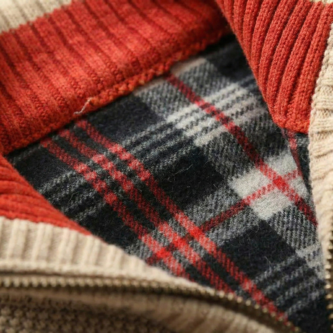 HENLEY ZIP KNIT CARDIGAN | REFINED WARMTH WITH A CLEAN EDGE