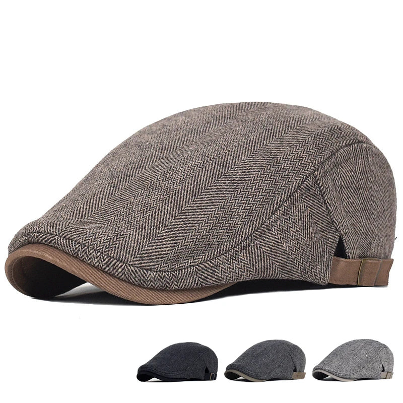 Modern Men's Herringbone Cap