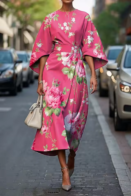 DIMI | ELEGANT FLORAL DRESS