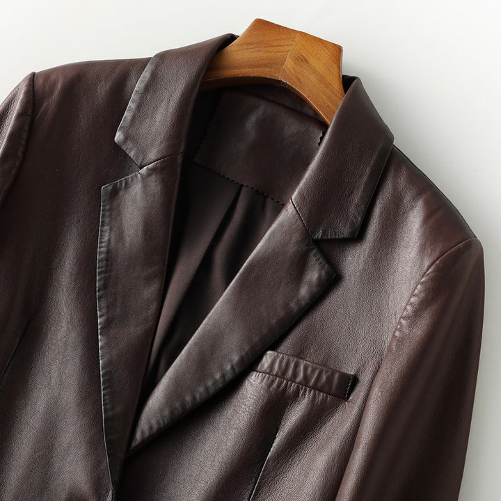 NATASHA™ GENUINE LEATHER BLAZER