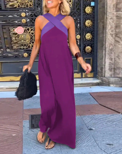 Dress with Crossed Cut