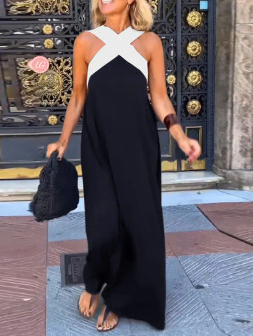 Dress with Crossed Cut
