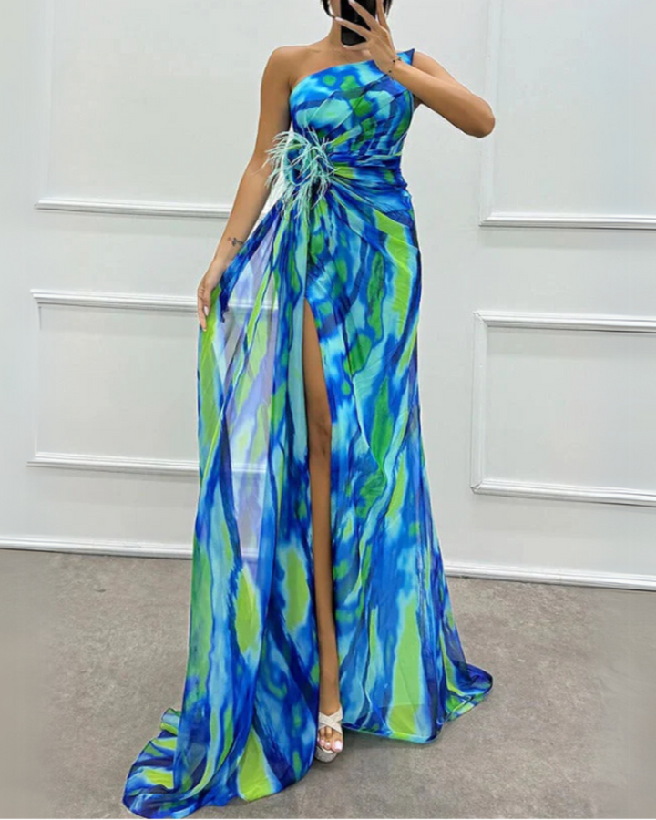 Lorna | Vibrant Draped Dress