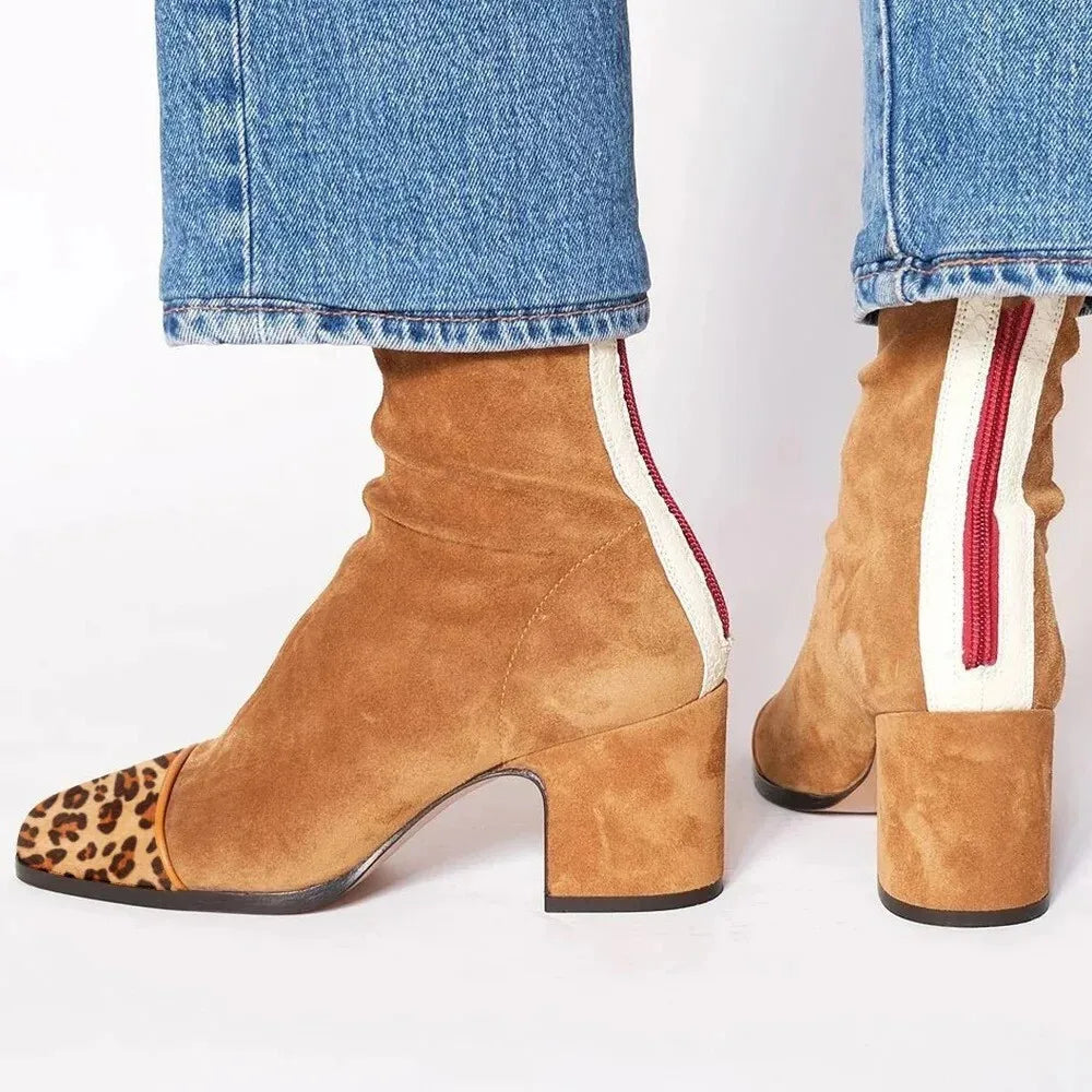 Jet | Square toe heeled boots